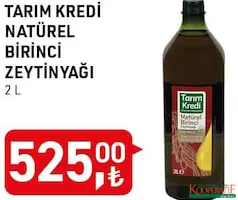 TARIM KREDİ NATÜREL BİRİNCİ ZEYTİNYAĞI 2 L TARIM KREDİ NATÜREL BİRİNCİ ZEYTİNYAĞI 2 L